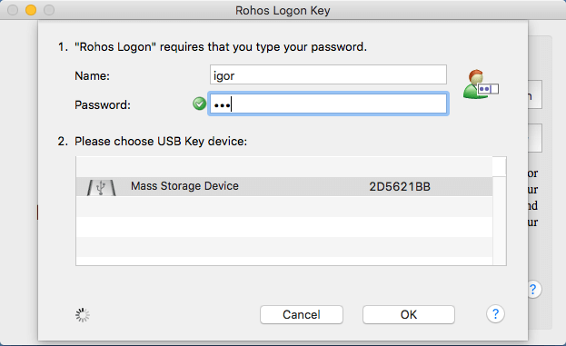 Rohos Logon Key for Mac картинка №27778