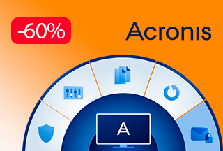 Знижка 60% при переході на підписку Acronis Cyber Protect!