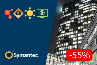 На рішення Symantec знижка до -55%!