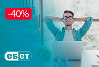 На оновлення прострочених ліцензій ESET знижка 40%!