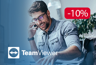На комплекти з TeamViewer Subscription та Support for mobile devices - знижка 10%!