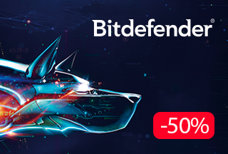 Знижка -50% на всю домашню лінійку Bitdefender!