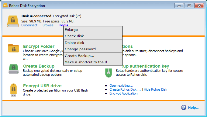 Rohos Disk Encryption картинка №27793