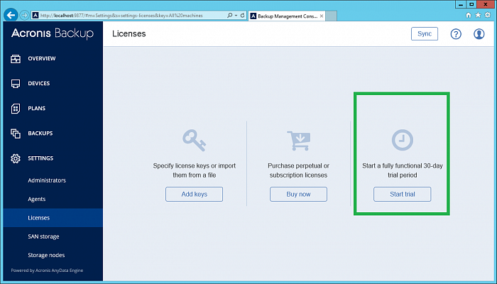 Acronis Cyber Backup Standard Workstation картинка №25518