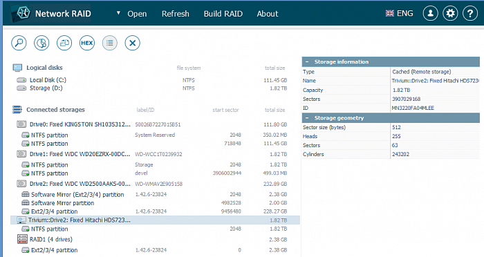 SysDev Labs UFS Explorer Network RAID картинка №25454