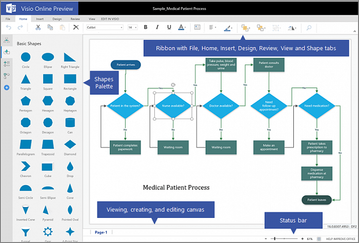 Microsoft Visio Online (OLP; підписка на 1 рік) картинка №23487