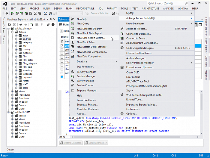 Devart dbForge Fusion for MySQL картинка №24053