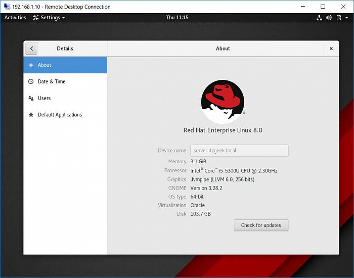 Red Hat Enterprise Linux Server картинка №23310