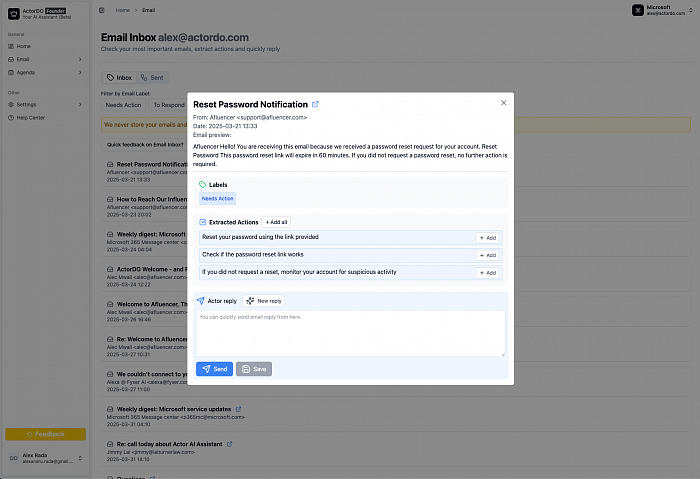 Actor AI Assistant Business картинка №32793