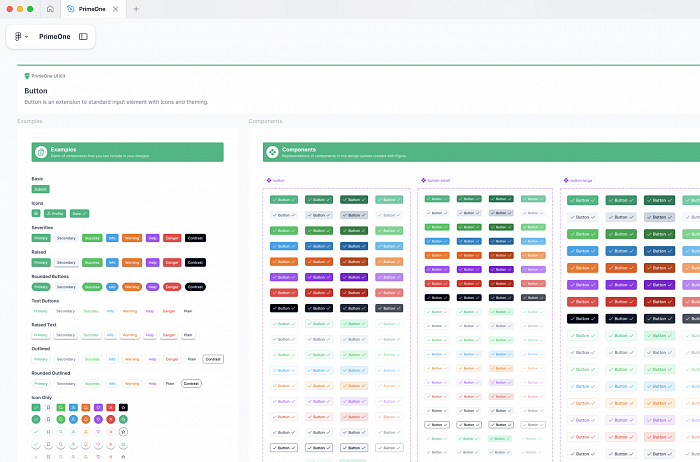 PrimeTek Figma UI Kit картинка №33109