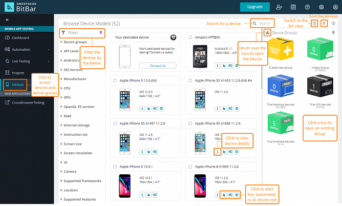SmartBear BitBar Live Testing картинка №29213
