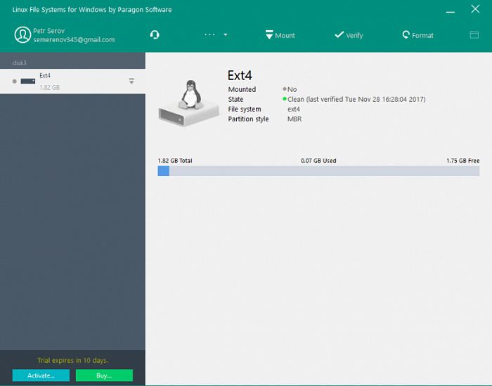 Linux File Systems for Windows by Paragon Software картинка №25144