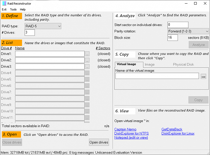 Runtime Software RAID Reconstructor картинка №25578