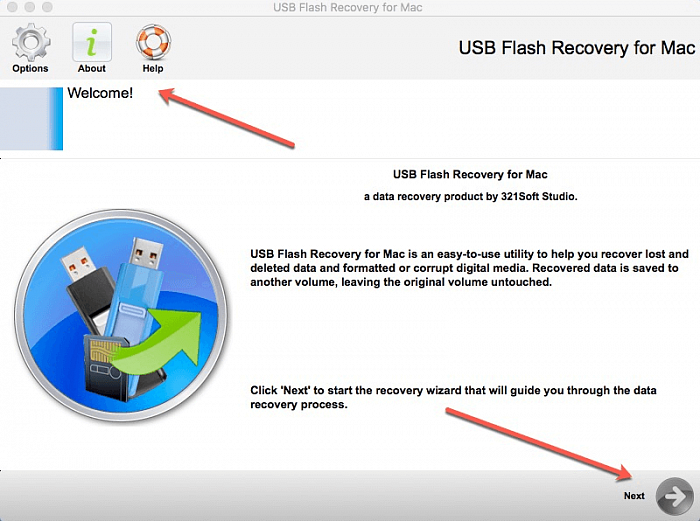 321Soft USB Flash Recovery for Mac картинка №25734