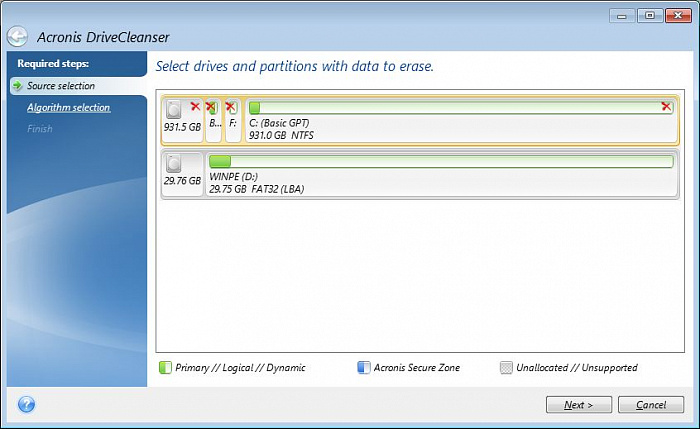 Acronis Drive Cleanser картинка №22849 - www.fortsoft.com.ua Acronis Drive Cleanser картинка №22849